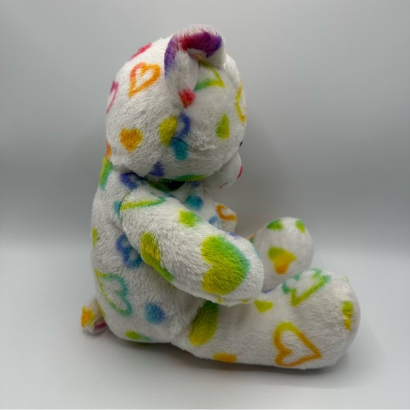 Build-A-Bear Rainbow Hearts Teddy Bear - Picture 2 of 5